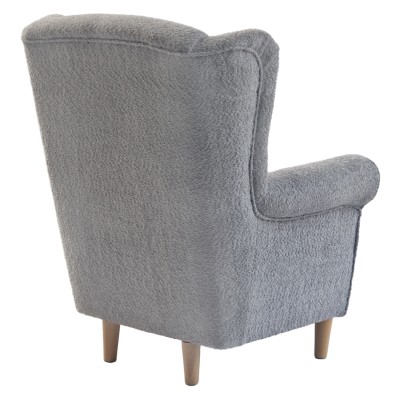 Fotoliu, textil gri Coral, CHARLOT