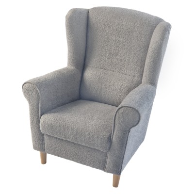 Fotoliu, textil gri Coral, CHARLOT