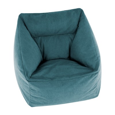 Fotoliu tip sac, material textil verde, URASON