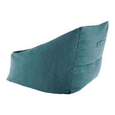 Fotoliu tip sac, material textil verde, URASON