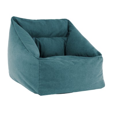 Fotoliu tip sac, material textil verde, URASON