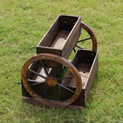 Ghiveci de flori din lemn, maro, SABA