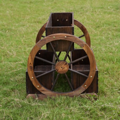 Ghiveci de flori din lemn, maro, SABA