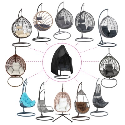 Husă de protecţie pentru scaun suspendat, negru, KRYTO TYP 1