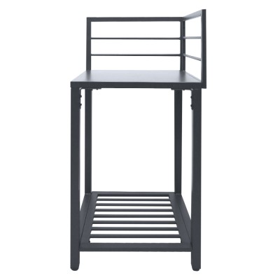 Insulă de bucătărie de grădină de colţ, metal, gri, TANITA TYP 1