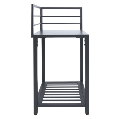 Insulă de bucătărie de grădină de colţ, metal, gri, TANITA TYP 1