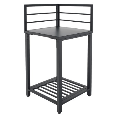 Insulă de bucătărie de grădină de colţ, metal, gri, TANITA TYP 1
