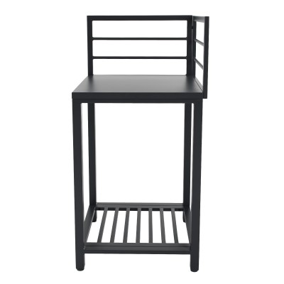 Insulă de bucătărie de grădină de colţ, metal, gri, TANITA TYP 1