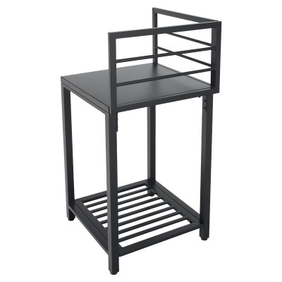 Insulă de bucătărie de grădină de colţ, metal, gri, TANITA TYP 1
