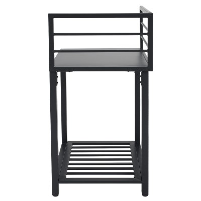 Insulă de bucătărie de grădină de colţ, metal, gri, TANITA TYP 1