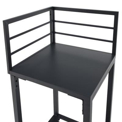 Insulă de bucătărie de grădină de colţ, metal, gri, TANITA TYP 1