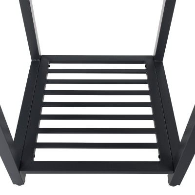 Insulă de bucătărie de grădină de colţ, metal, gri, TANITA TYP 1