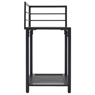 Insulă de bucătărie de grădină de colţ, metal, gri, TANITA TYP 1
