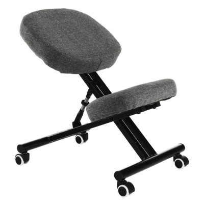 Kneeling chair, gri/ negru, KILIAN