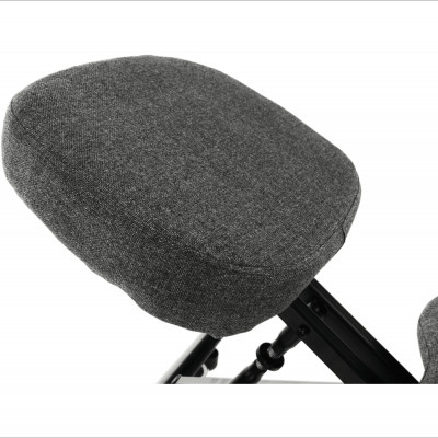 Kneeling chair, gri/ negru, KILIAN