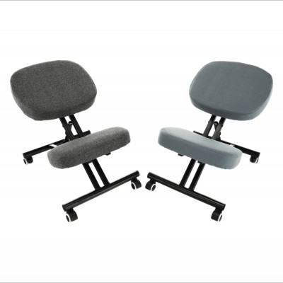 Kneeling chair, gri/ negru, KILIAN
