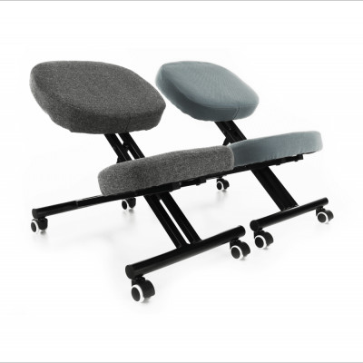Kneeling chair, gri/ negru, KILIAN
