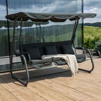 Leagăn de grădină, gri închis, MIJA