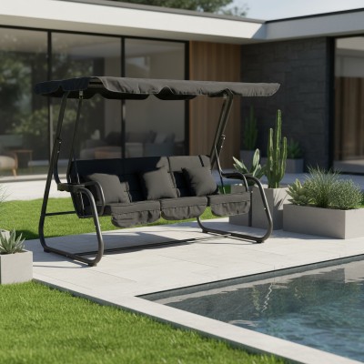 Leagăn de grădină, gri închis, MIJA