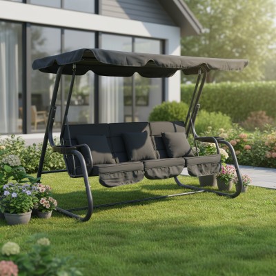 Leagăn de grădină, gri închis, MIJA