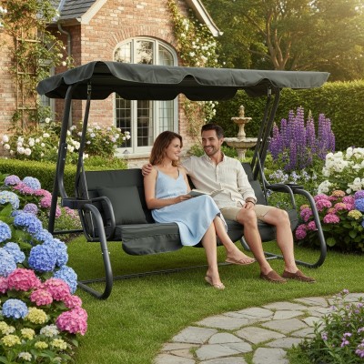 Leagăn de grădină, gri închis, MIJA