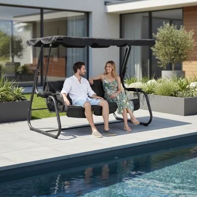 Leagăn de grădină, gri închis, MIJA