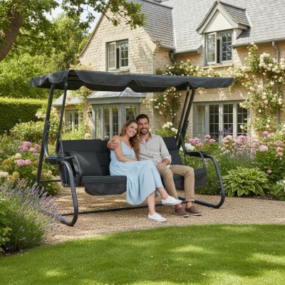 Leagăn de grădină, gri închis, MIJA