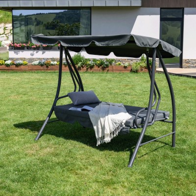 Leagăn de grădină, gri, KEMI