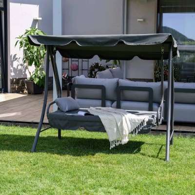 Leagăn de grădină, gri, KEMI