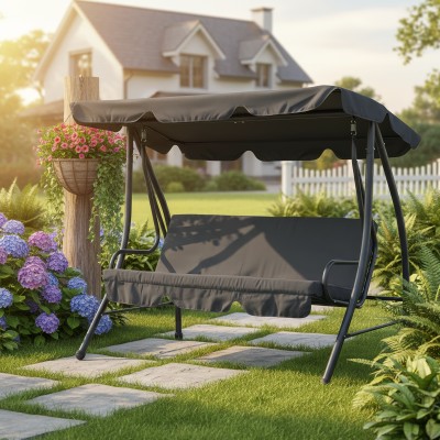 Leagăn de grădină, gri, KEMI