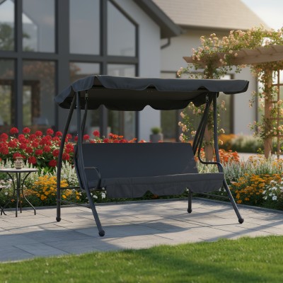 Leagăn de grădină, gri, KEMI