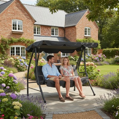 Leagăn de grădină, gri, KEMI