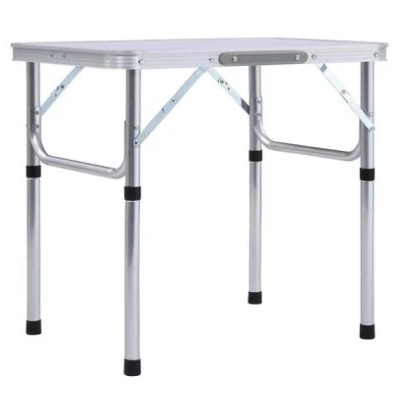 Masă de camping pliabiăla, 60 cm, aluminiu/MDF, KEPI TYP 2