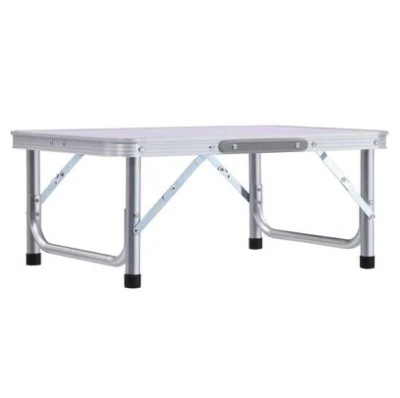 Masă de camping pliabiăla, 60 cm, aluminiu/MDF, KEPI TYP 2