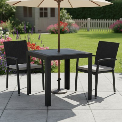 Masă de grădină, antracit, KINGY NEW