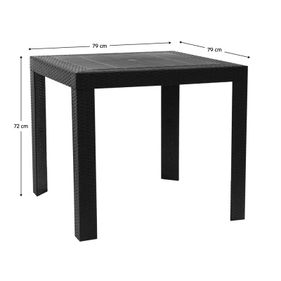 Masă de grădină, antracit, KINGY NEW