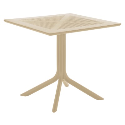 Masă de grădină, gri-maro Taupe, DENTON NEW