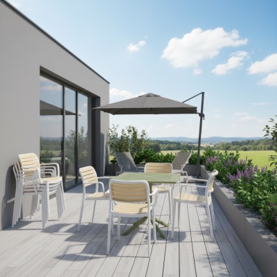 Masă de grădină, verde, DENTON NEW