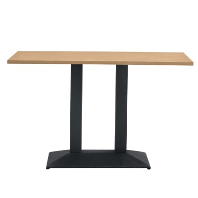 Masă de sufragerie bistro, stejar sonoma/negru, 120x60 cm, RINALDO TYP 2