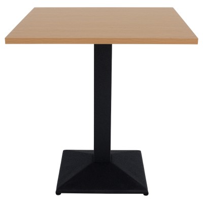 Masă de sufragerie bistro, stejar sonoma/negru, 70x70 cm, RINALDO TYP 1