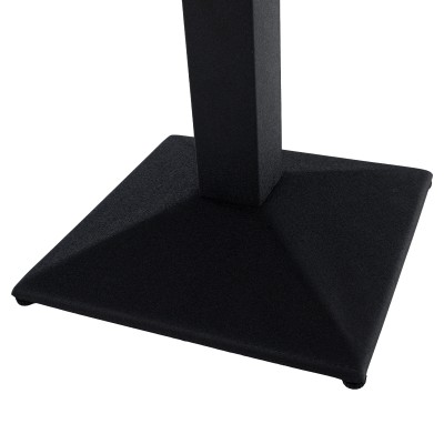 Masă de sufragerie bistro, stejar sonoma/negru, 70x70 cm, RINALDO TYP 1