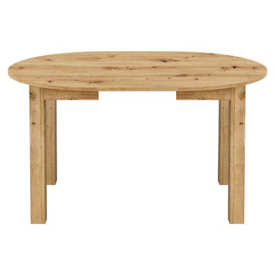 Masă de sufragerie extensibilă, stejar artisan, 103-142x76 cm, HARRY