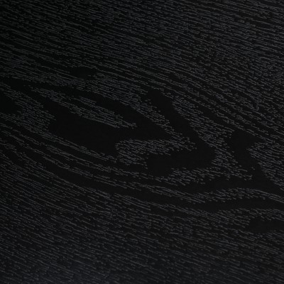 Masă de sufragerie, neagră, diametru 120 cm, MAHIR TIP 2