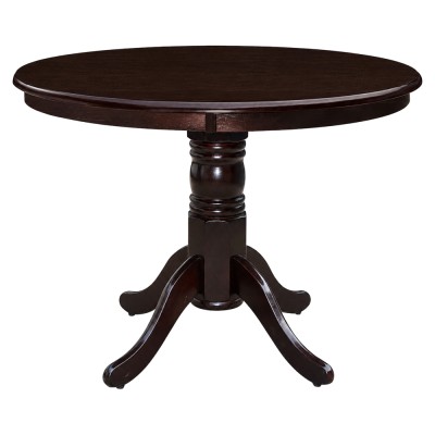 Masă de sufragerie, rotundă, castanie, diametru 106 cm, TABLOS NEW
