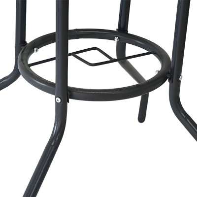 Masă grădină, oţel negru/sticlă securizată, BORGEN NEW TYP 2