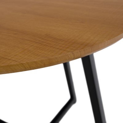 Masă, stejar/ negru, TANIA