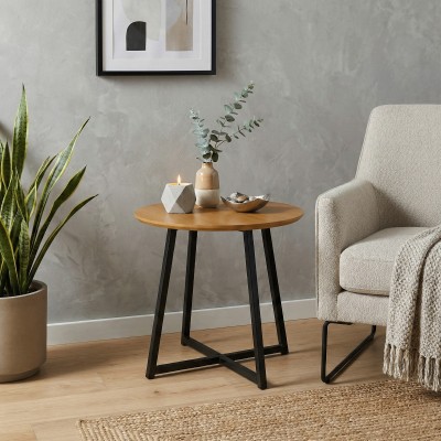 Masă, stejar/ negru, TANIA