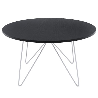 Măsuţă cafea, stejar negru/ alb, MIHA