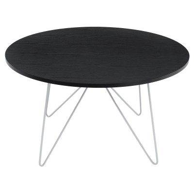 Măsuţă cafea, stejar negru/ alb, MIHA