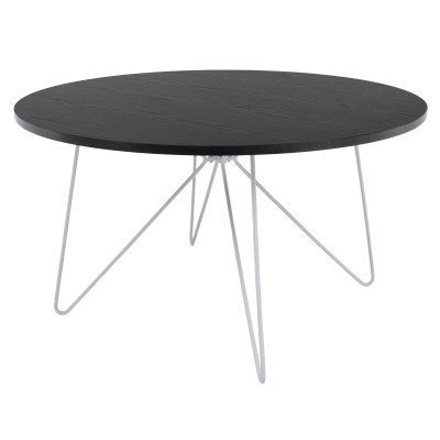 Măsuţă cafea, stejar negru/ alb, MIHA